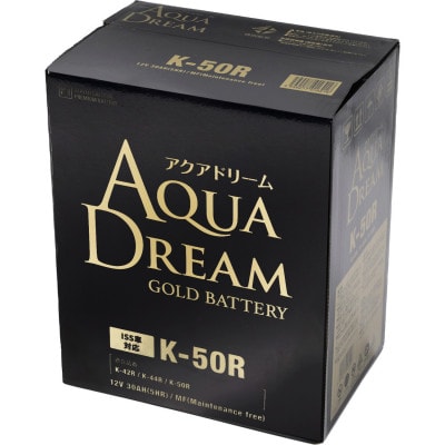 AQUADREAM GOLD 自動車始動用バッテリー ISS車対応  K-50R 1個