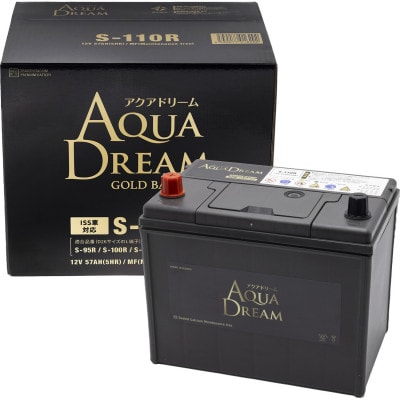 AQUADREAM GOLD 自動車始動用バッテリー ISS車対応  S-110R 1個