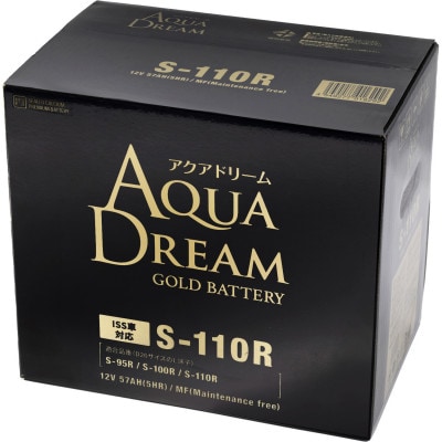 AQUADREAM GOLD 自動車始動用バッテリー ISS車対応  S-110R 1個