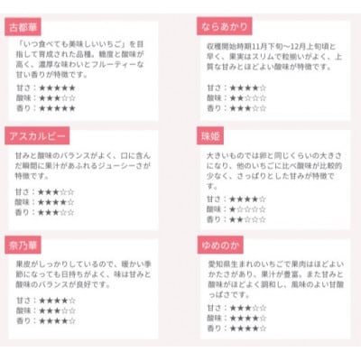 奈良県産いちごの食べ比べセット