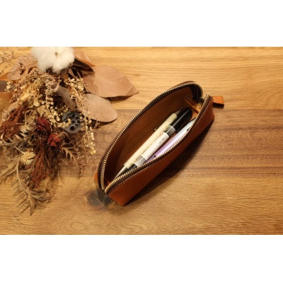 三角ペンケース(チョコ)