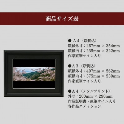 天理の風景1『FLEETING DANCE ～儚い舞～』 A4額装プリント