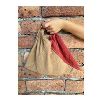 草木染めのあずま袋(小)茜