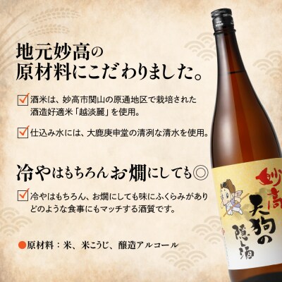 妙高 天狗の隠し酒1,800ml2本セット(新潟県妙高市)