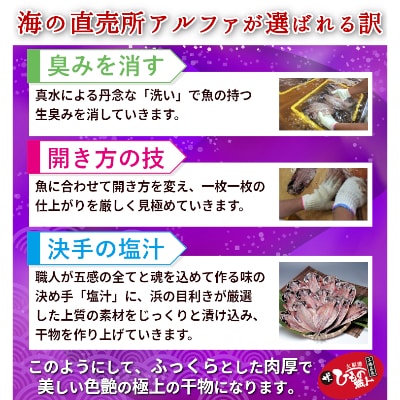 海の直売所アルファ　大人気!さば干物10枚　