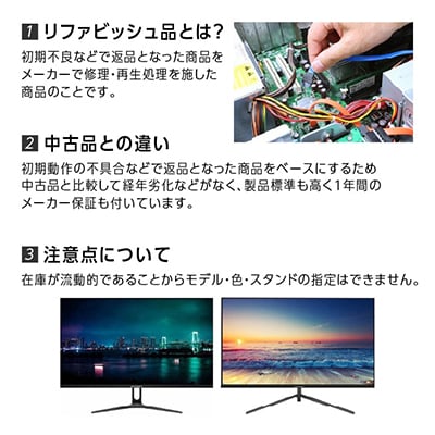 液晶モニター 43型ワイド 4K UHD(3840×2160) リファビッシュ品