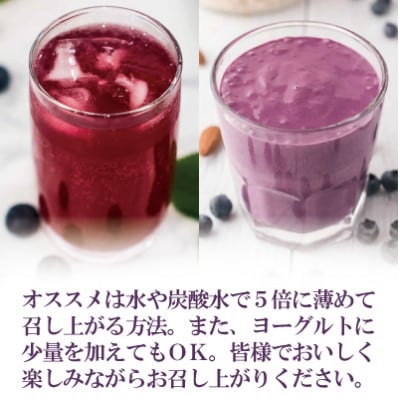 5倍に薄める酵素・まるごとブルーベリー