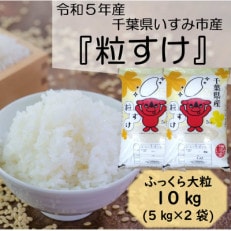 【令和5年産】 ふっくら大粒 千葉県いすみ市産粒すけ 精米10kg(5kg&times;2袋)