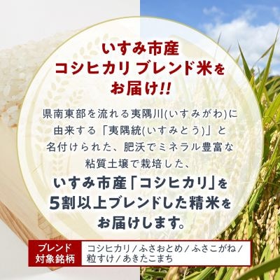 【千葉県いすみ市産】コシヒカリブレンド　精米10kg(5kg×2袋)