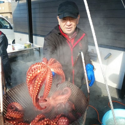 【千葉県大原産】浜ゆで地だこ 約1kg
