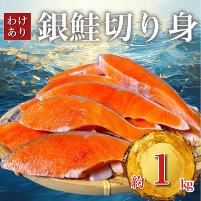 B級 銀鮭切り身(打ち身、不揃い、色飛び) 訳あり 約1kg
