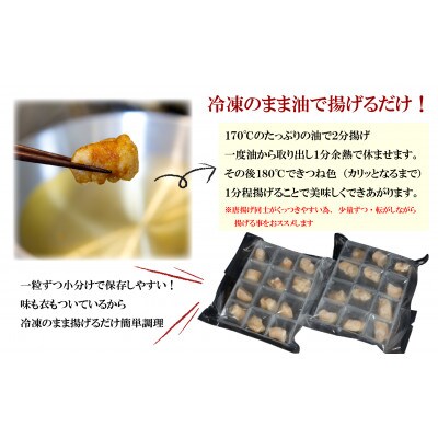 丸腸の唐揚げ(ホルモンの唐揚げ)国産牛ホルモン100% 1袋12個入り×2袋セット[F4540as]