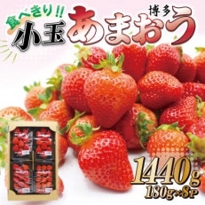 食べきりサイズ!博多あまおう8パック【2024年1月より順次】約1440g(2L～L【E2319a】