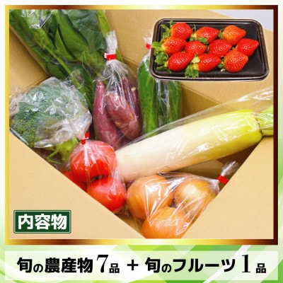 JAむなかた農産物直売所よりお届け!福津・むなかた旬の野菜と果物 計8品[H2275]
