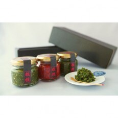 粗挽【和食店が創るこだわり柚子胡椒】65g瓶×赤青3本セット★箱入り[E4531]
