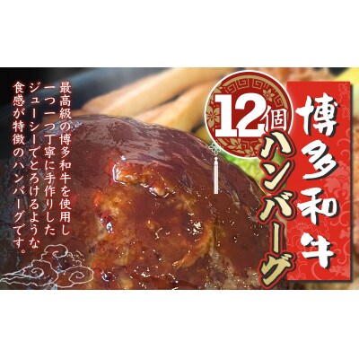 博多和牛ハンバーグ　12個セット(120g×12個)[F4605s]