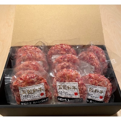 五穀和牛　生ハンバーグ　12個セット