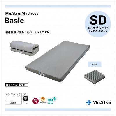 昭和西川のムアツマットレスBasic　セミダブル　2025年モデル