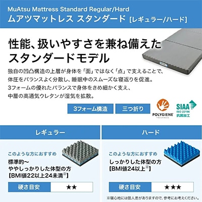 昭和西川のムアツマットレスStandardレギュラー　ダブル 2025年モデル