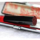 【実印もしくは銀行印】天然黒水牛印鑑(15mm丸60mm丈)モミ皮黒ケース付き