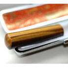 【天然石】虎目石印鑑(タイガーアイ)　12mm丸60mm丈　トカゲ革ケース付き/金箱入り