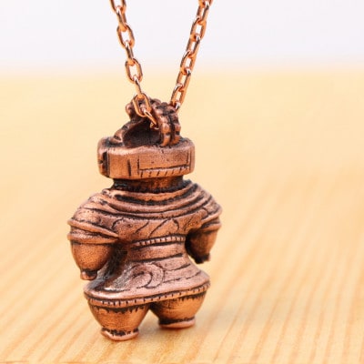 【縄文アクセサリー「Do_goods」】純銅製 初代 豆遮光器土偶ネックレス  659-320