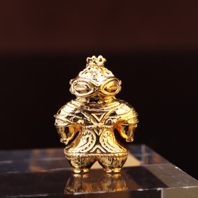 【縄文アクセサリー「Do_goods」】K18 豆遮光器土偶 オブジェ 700-200