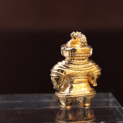 【縄文アクセサリー「Do_goods」】K18 豆遮光器土偶 オブジェ 700-200