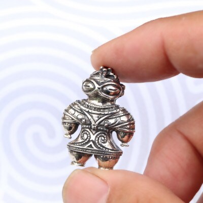 【縄文アクセサリー「Do_goods」】SILVER925初代遮光器土偶 ネックレス 659-436