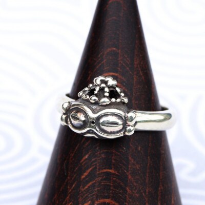【縄文アクセサリーDo_goods】シルバー925 遮光器土偶リング 13号 700-069-13