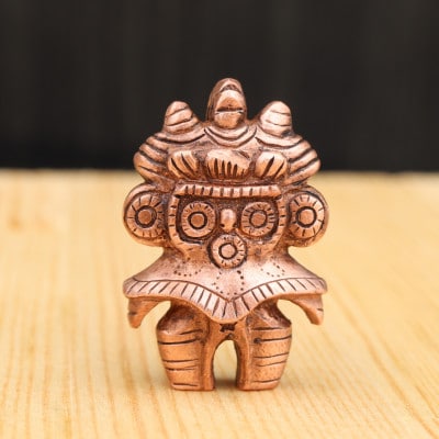 【縄文アクセサリーDo_goods】純銅製 みみずく土偶のネックレス 700-107