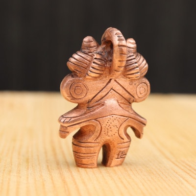 【縄文アクセサリーDo_goods】純銅製 みみずく土偶のネックレス 700-107