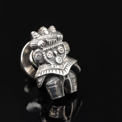 【縄文アクセサリーDo_goods】SILVER925 豆みみずく土偶のピンズ 700-111