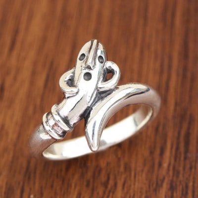 【縄文アクセサリーDo_goods】SILVER925 踊る埴輪リング 16号 700-075-16