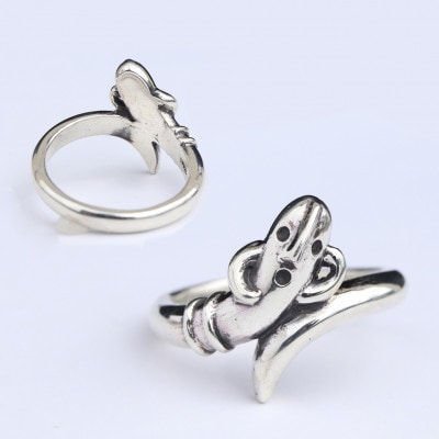【縄文アクセサリーDo_goods】SILVER925 踊る埴輪リング 17号 700-075-17