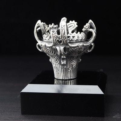 【縄文アクセサリーDo_goods】SILVER925 2作目の火焔型土器オブジェ 700-204