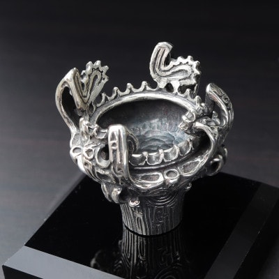【縄文アクセサリーDo_goods】SILVER925 2作目の火焔型土器オブジェ 700-204