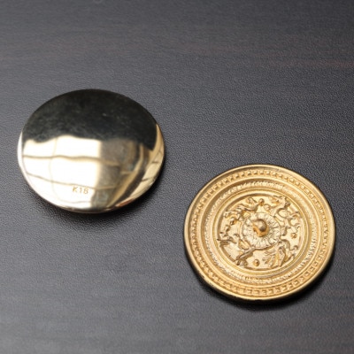 【縄文アクセサリーDo_goods】K18製 四神獣鏡オブジェ 700-207