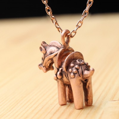 【縄文アクセサリーDo_goods】純銅製 豆馬形埴輪のネックレス 700-180