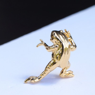 【縄文アクセサリーDo_goods】 K18鳥獣戯画 かえるのオブジェ小 700-218