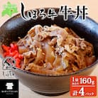 北海道 道の駅 しほろ牛 牛丼の具 160g×4パック 牛肉と野菜の旨味 十勝 士幌【L45】