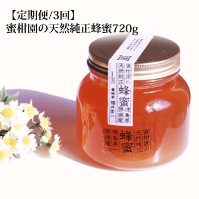 【定期便3回】蜜柑園の天然純正蜂蜜720g