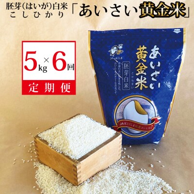 【定期便6回】あいさい黄金米 5kg