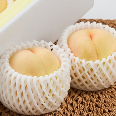 岡山県産白桃　約2kg(6～8玉)