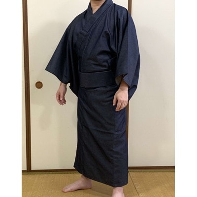 デニム浴衣(ブラック)