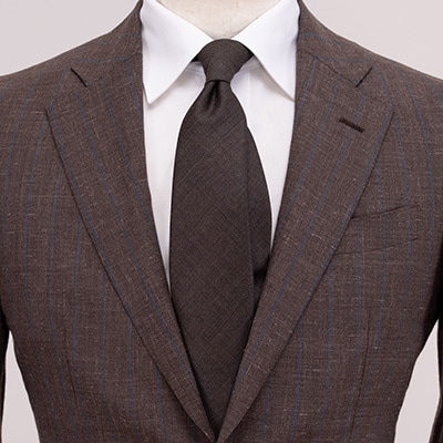 イタリア産WOOL100%ネクタイ/ブラウン