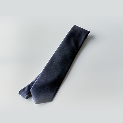 イタリア産ウール生地ネクタイ・メランジネイビー