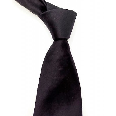 【小柄な方に好適】短めコンパクトサイズ・フォーマル黒ネクタイ