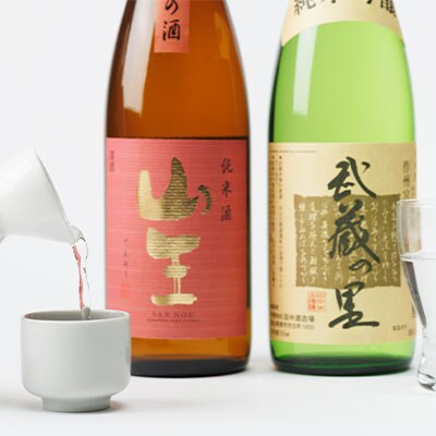 武蔵の里『M-71』セット(武蔵の里『純米吟醸』720ml・山王『雄町米の酒』720ml　各1本)