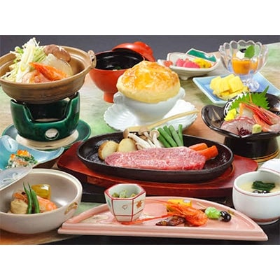 湯郷グランドホテル不動の1番人気! 　1泊2食付ペア宿泊券(平日限定・夕食はステーキ会席)　 | ふるさと納税のお礼品